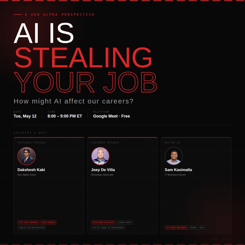 Cover Image for AI Is Stealing Your Job — What can you do about it ? A Gen Alpha Perspective