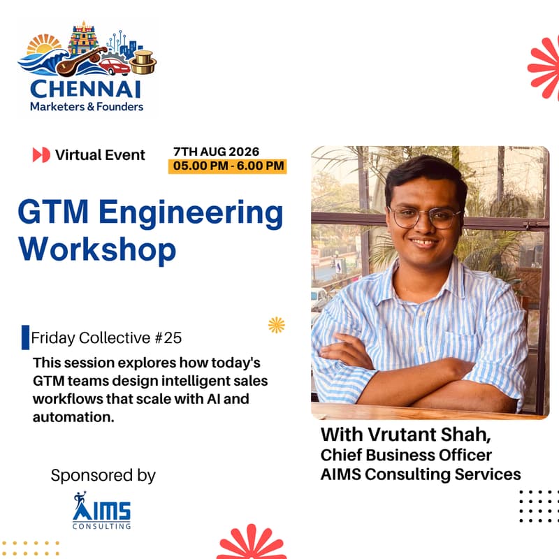 Cover Image for CMF: GTM Engineering Workshop w/ Vrutant Shah | Friday Collective #25