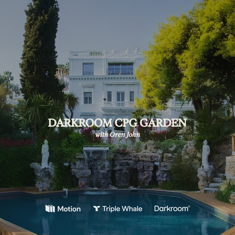 Cover Image for The Darkroom® CPG Garden with Oren John, Triple Whale and Motion at Cannes Lions 2026