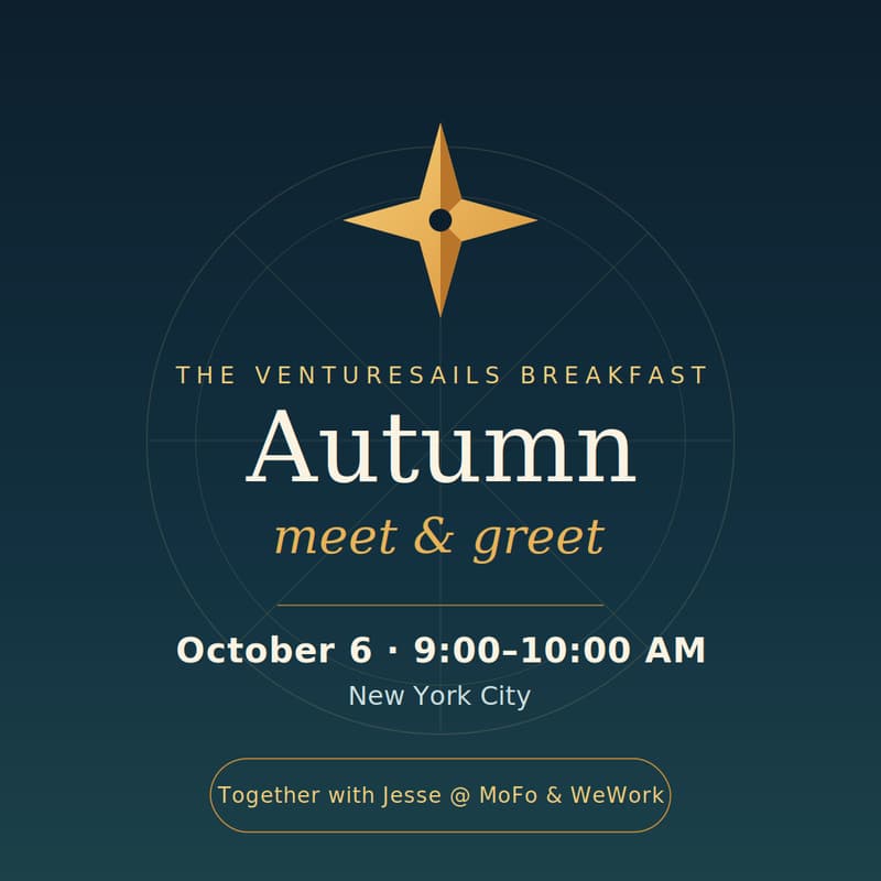 Cover Image for Autumn VentureSails Breakfast with Jesse @ MoFo & WeWork