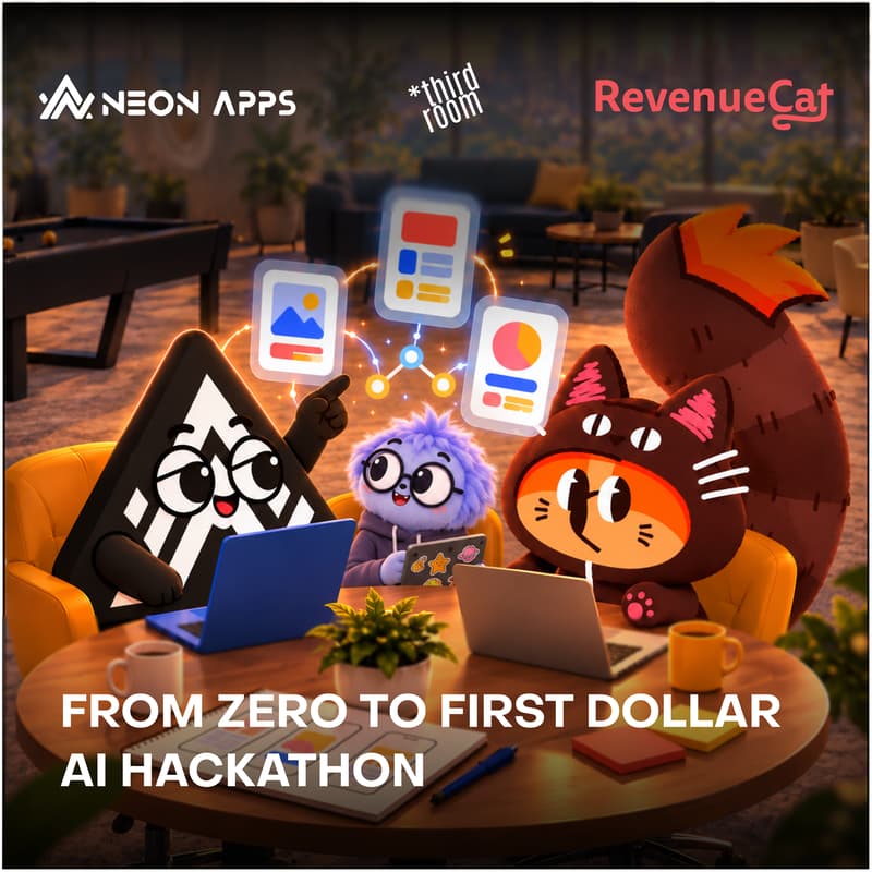 Cover Image for RevenueCat x Third Room x Neon Apps AI Hackathon