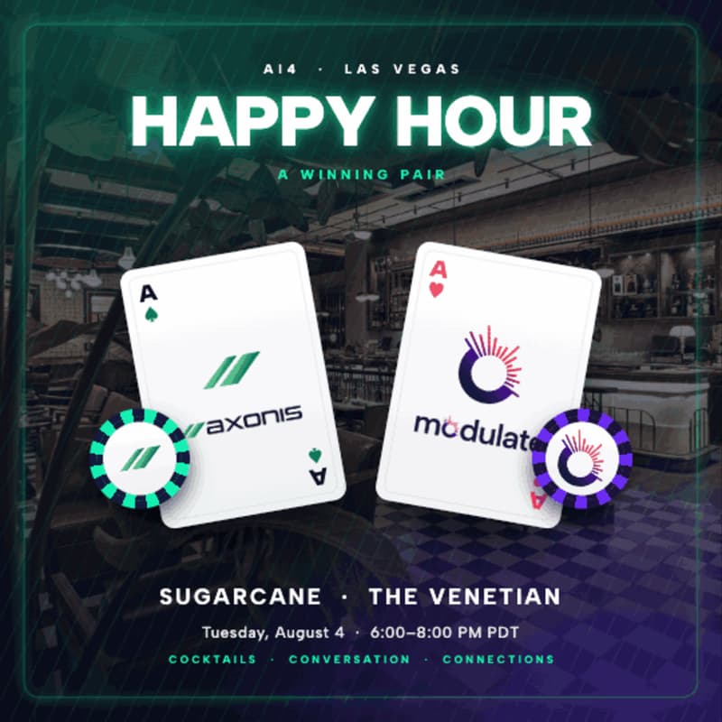 Cover Image for Axonis & Modulate Ai4 Happy Hour