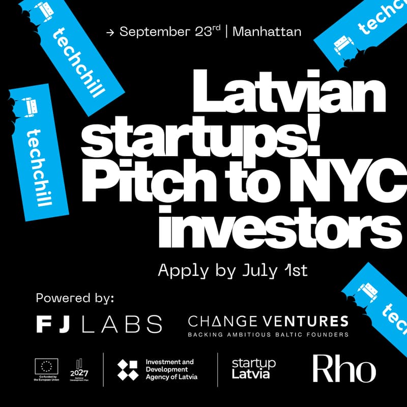 Cover Image for Pitch to a President: Latvian startups in NYC (Invitation only)