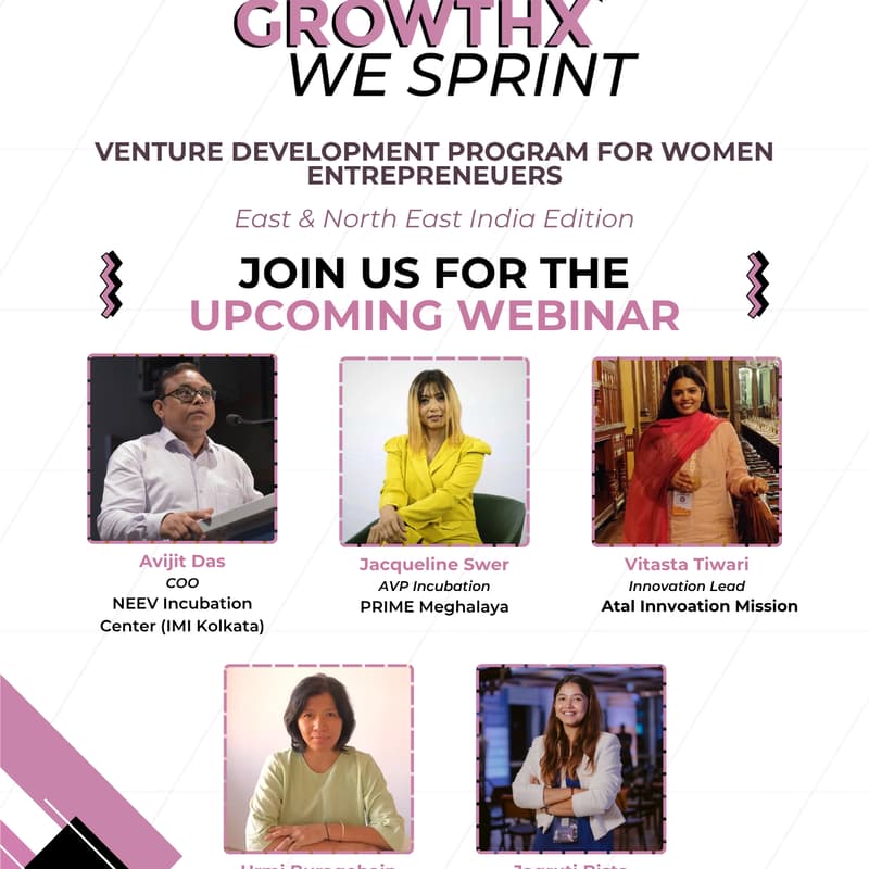 Cover Image for Pathways to Scale : Launch of GrowthX WE Sprint [East & Northeast India Edition]