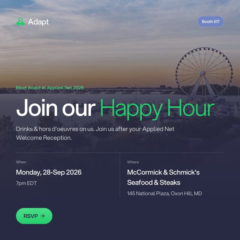 Cover Image for Happy Hour with Adapt @AppliedNet 2026
