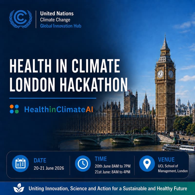 Cover Image for Health in Climate AI Hackathon