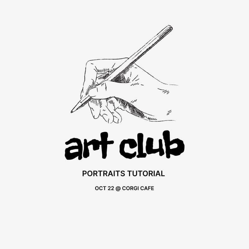 Cover Image for art club @ corgi - portraits tutorial