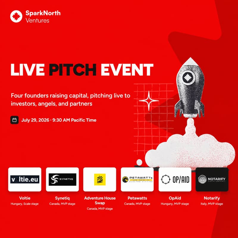 Cover Image for SparkNorth Ventures - Live Pitch Event