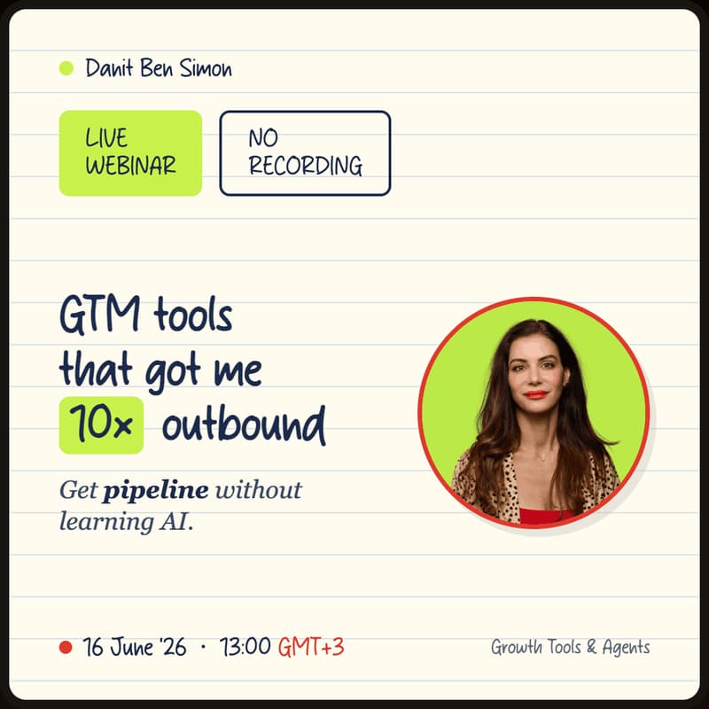 Cover Image for GTM tools that got me 10× outbound, built without learning AI