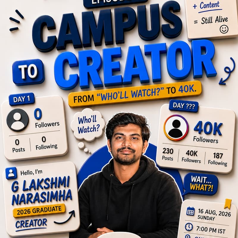 Cover Image for The First Win - Episode 6-Campus to Creator: From “Who’ll Watch?” to 40K