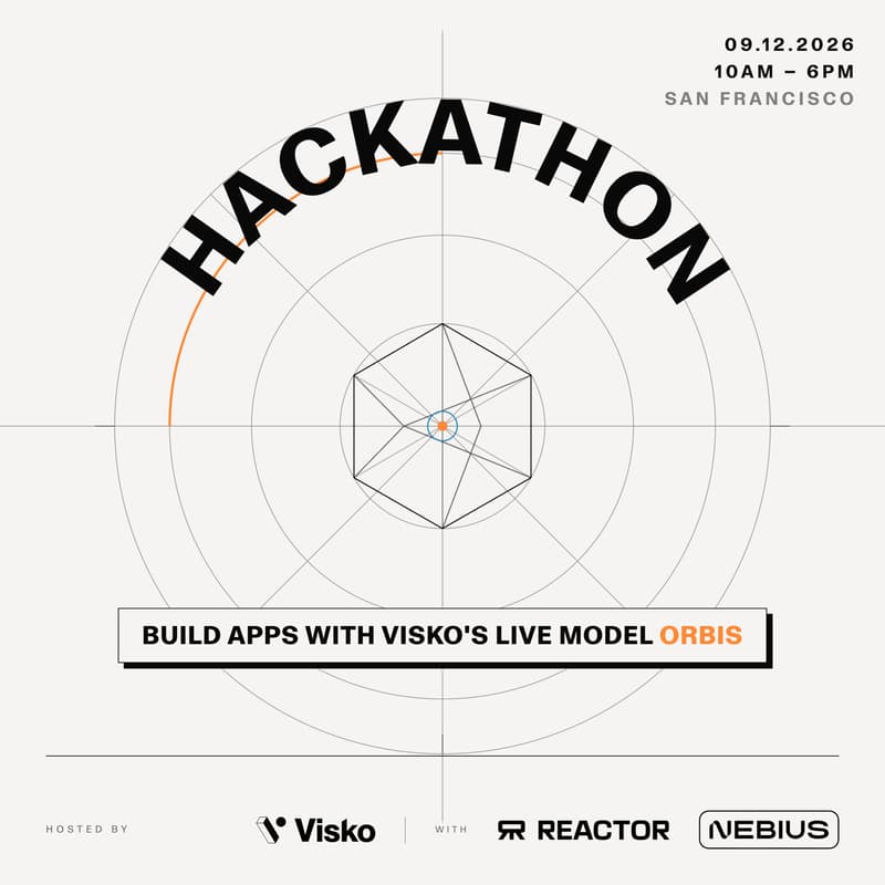 Cover Image for Live Models Hackathon, hosted by Visko x Reactor x Nebius