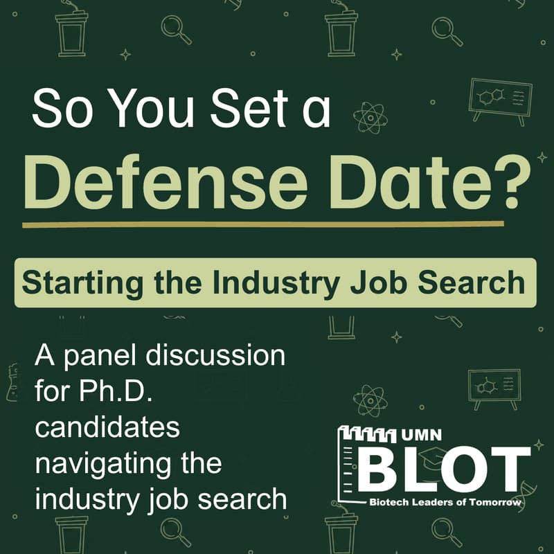 Cover Image for So You Set a Defense Date?: Starting the Industry Job Search