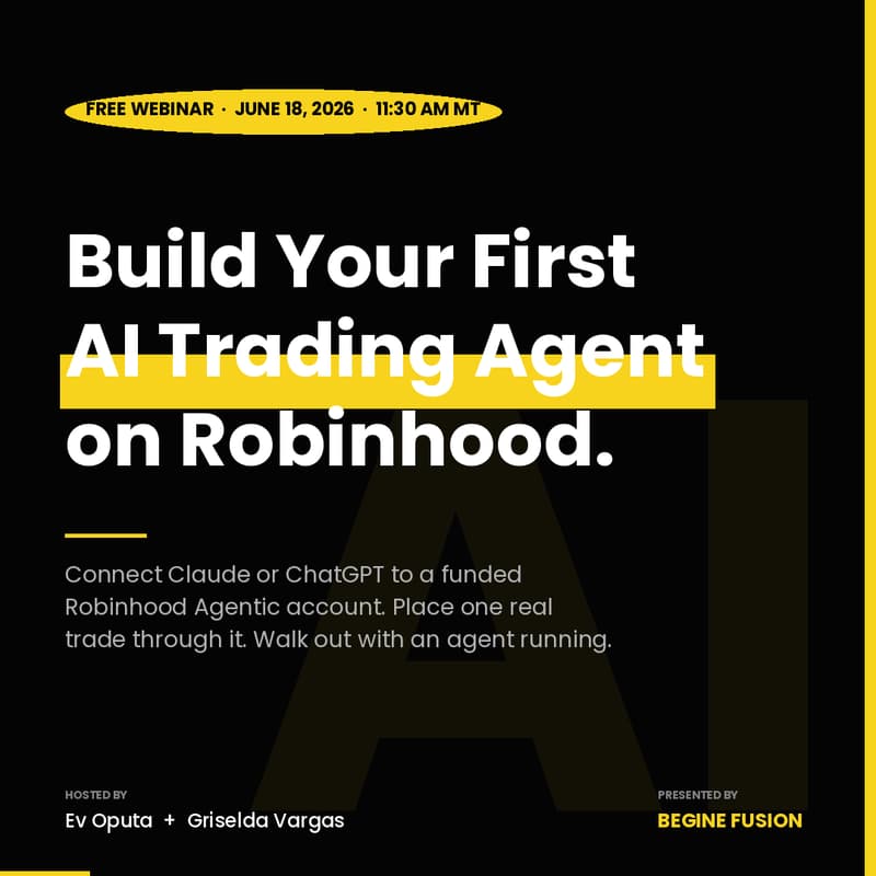 Cover Image for Build an AI Trading Agent. Connect It to Robinhood.