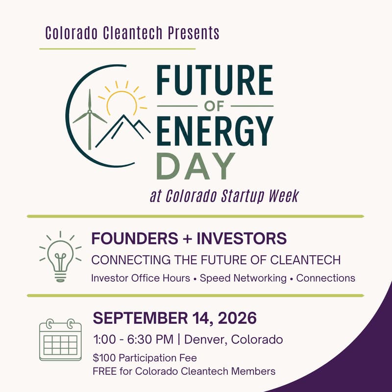 Cover Image for Future of Energy Day at Colorado Startup Week