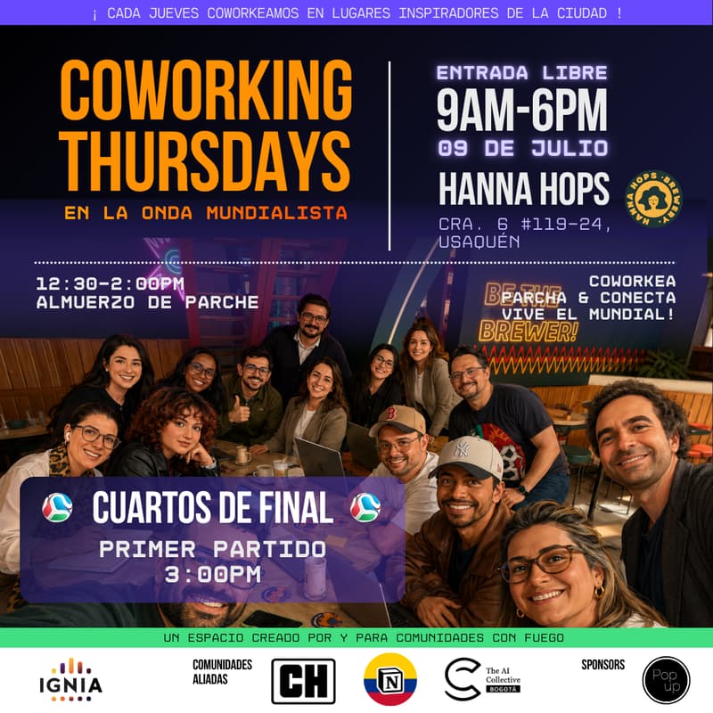 Cover Image for Coworking Thursdays - 09 de Julio
