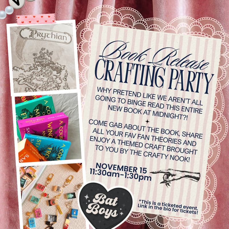 Cover Image for ACOTAR CRAFT NIGHT- HIGH FAE TIER $32
