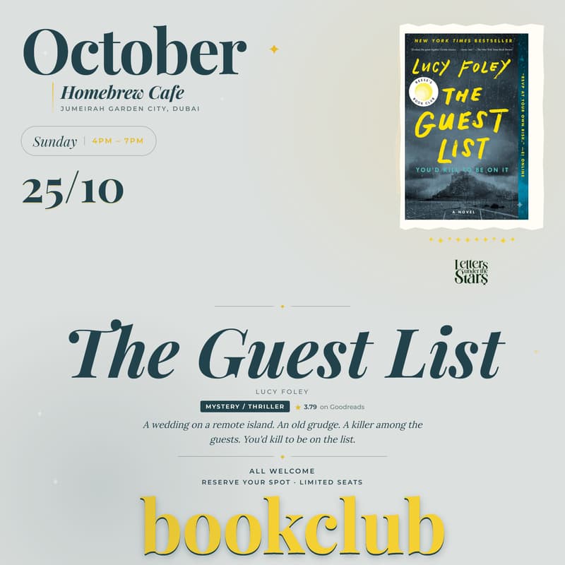 Cover Image for October Bookclub - The Guest List