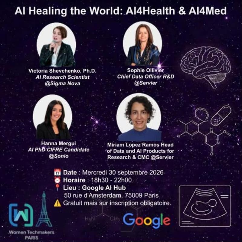 Cover Image for [WTM Paris x Google] AI Healing the World: AI4Health & AI4Med 💜