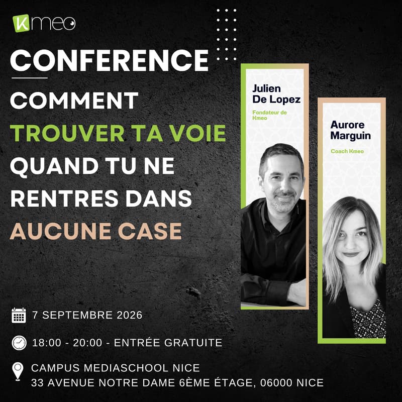 Cover Image for CONFÉRENCE - Comment trouver ta voie quand tu ne rentres dans aucune case