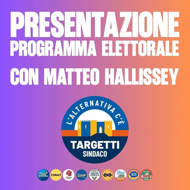 Cover Image for Presentazione programma elettorale con Matteo Hallissey