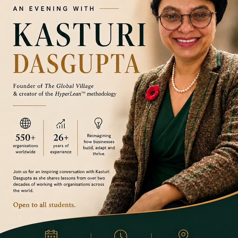 Cover Image for Building, Adapting & Thriving: An Evening with Kasturi Dasgupta
