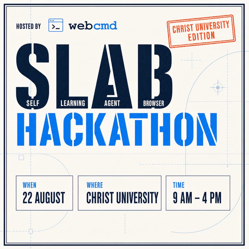 Cover Image for SLAB Hackathon - Christ Uni Edition
