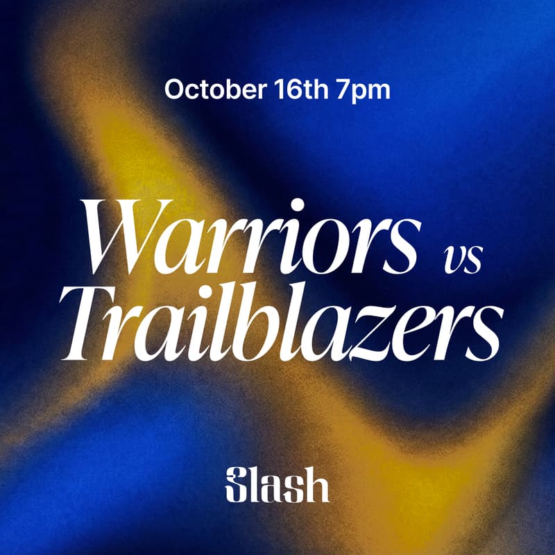 Cover Image for Warriors vs TrailBlazers | Founders Night with Slash