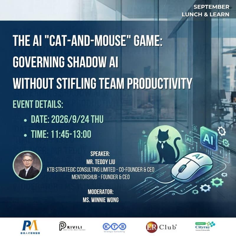 Cover Image for AI in Action (Lunch and Learn Series) : The AI "Cat-and-Mouse" Game: Governing Shadow AI Without Stifling Team Productivity
