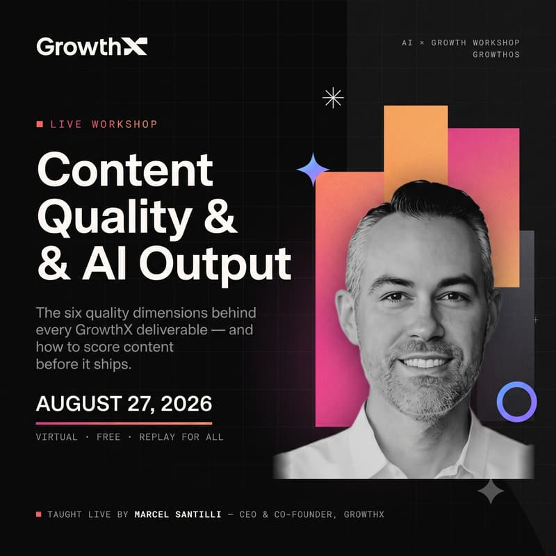 Cover Image for [AI x Growth Workshop] The Six Quality Dimensions Behind Every GrowthX Deliverable