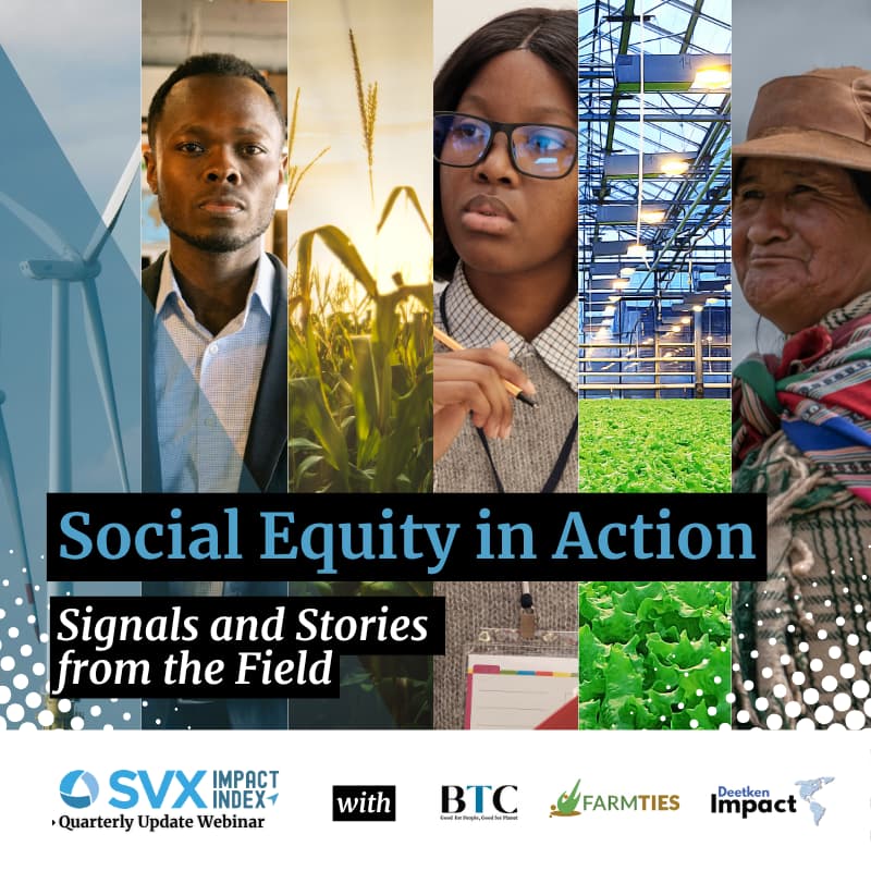Cover Image for Social Equity in Action: Signals & Stories from the SVX Impact Index Quarterly Webinar Series