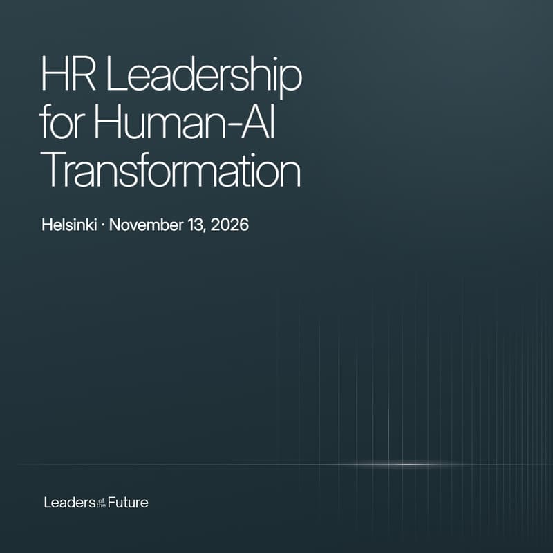 Cover Image for HR Leadership for Human-AI Transformation