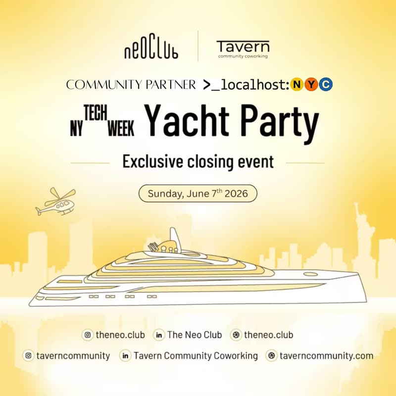 Cover Image for localhost:NYC: Yacht Party - #NYTechWeek
