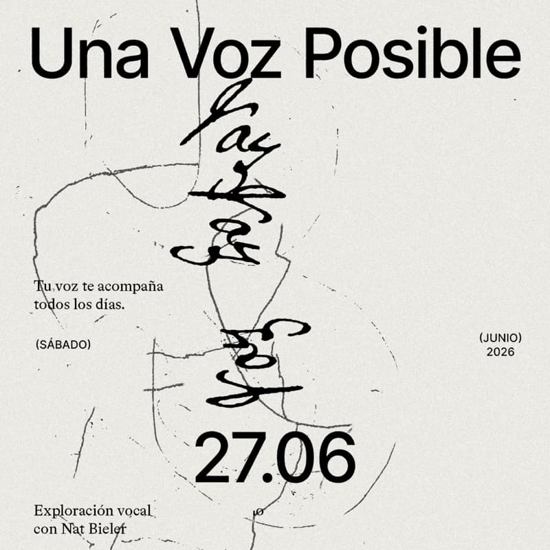 Cover Image for "Una Voz Posible" — Exploración vocal con Nat Bieler