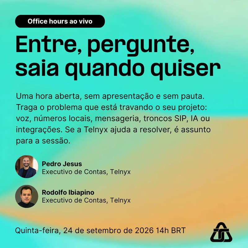 Cover Image for [Office Hours] Telnyx Brasil