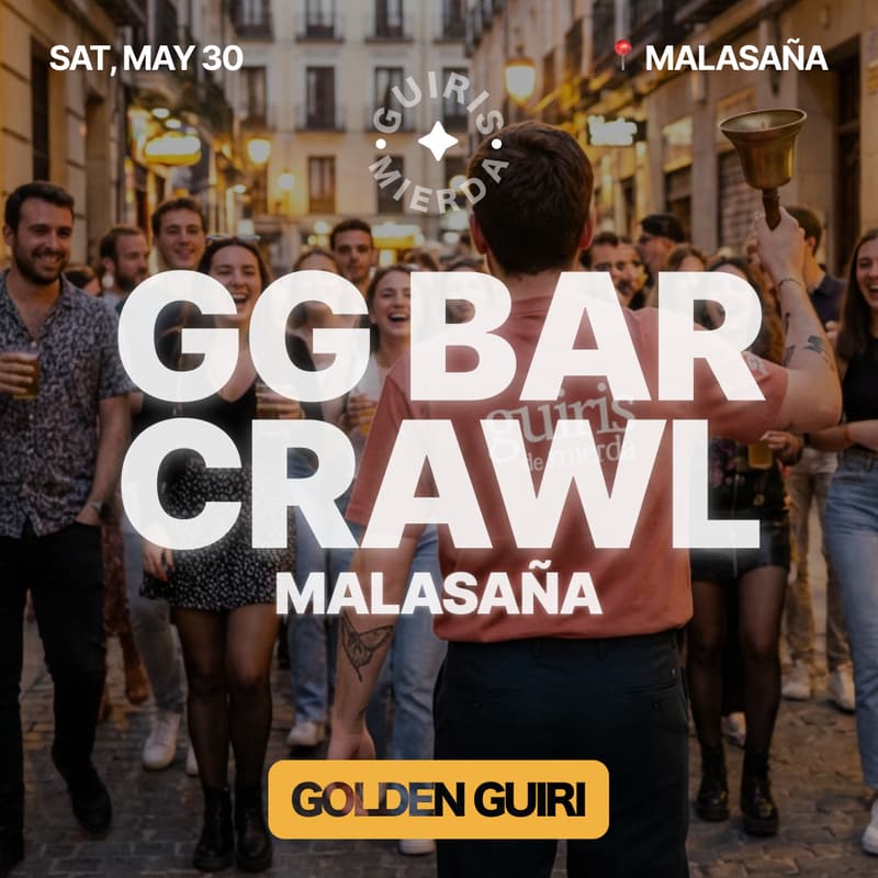 Cover Image for Golden Guiri Bar Crawl | Malasaña