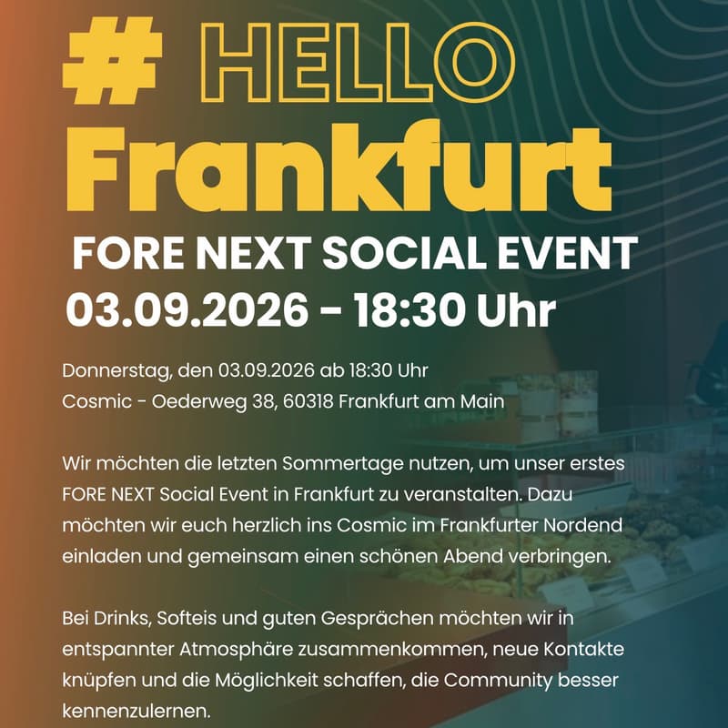 Cover Image for FORE NEXT - SOCIAL EVENT