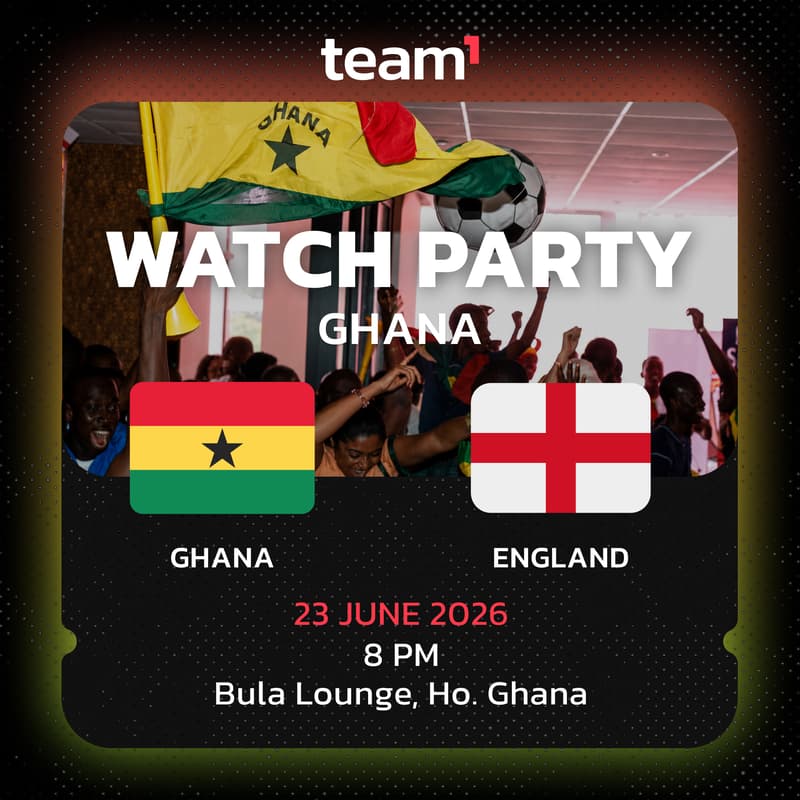 Cover Image for Team1 Watch Party: Ghana vs England 🇬🇭🏴
