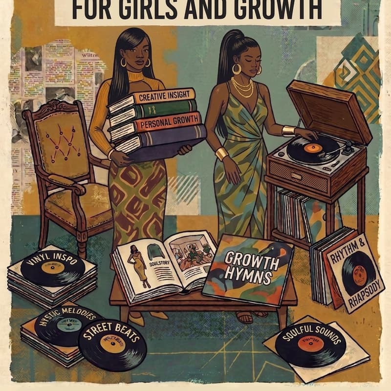 Cover Image for Pages & Vinyl: A Collection For Girls and Growth