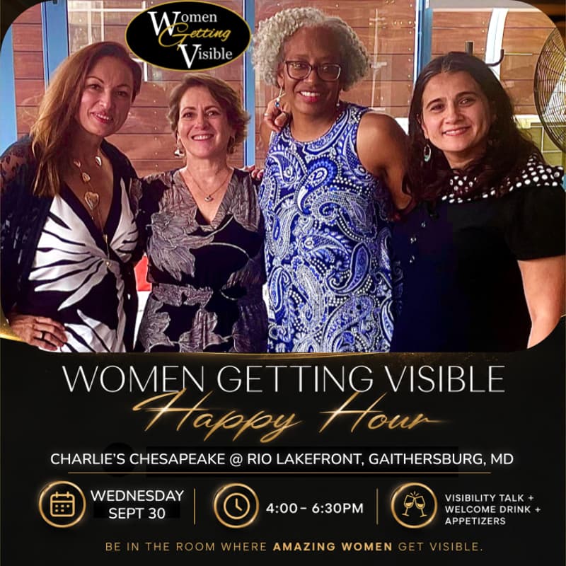 Cover Image for Women Getting Visible 🥂 Happy Hour – RIO Lakefront, Washingtonian, Gaithersburg, MD
