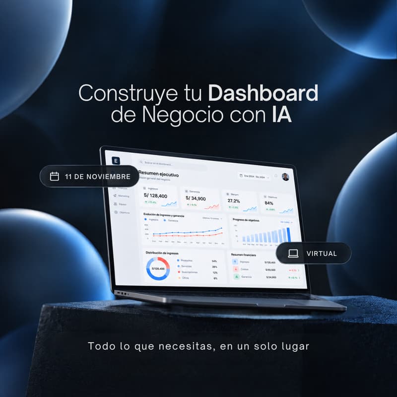 Cover Image for Crea tu primer Dashboard de Negocio con IA