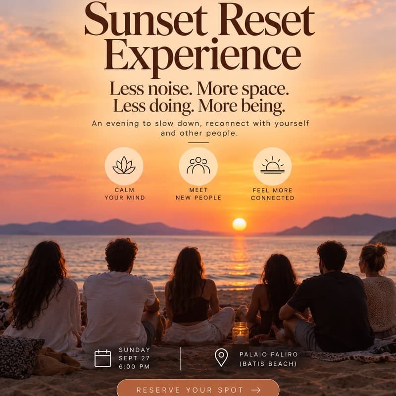 Cover Image for Sunset Reset Experience 🌅🧘‍♀️