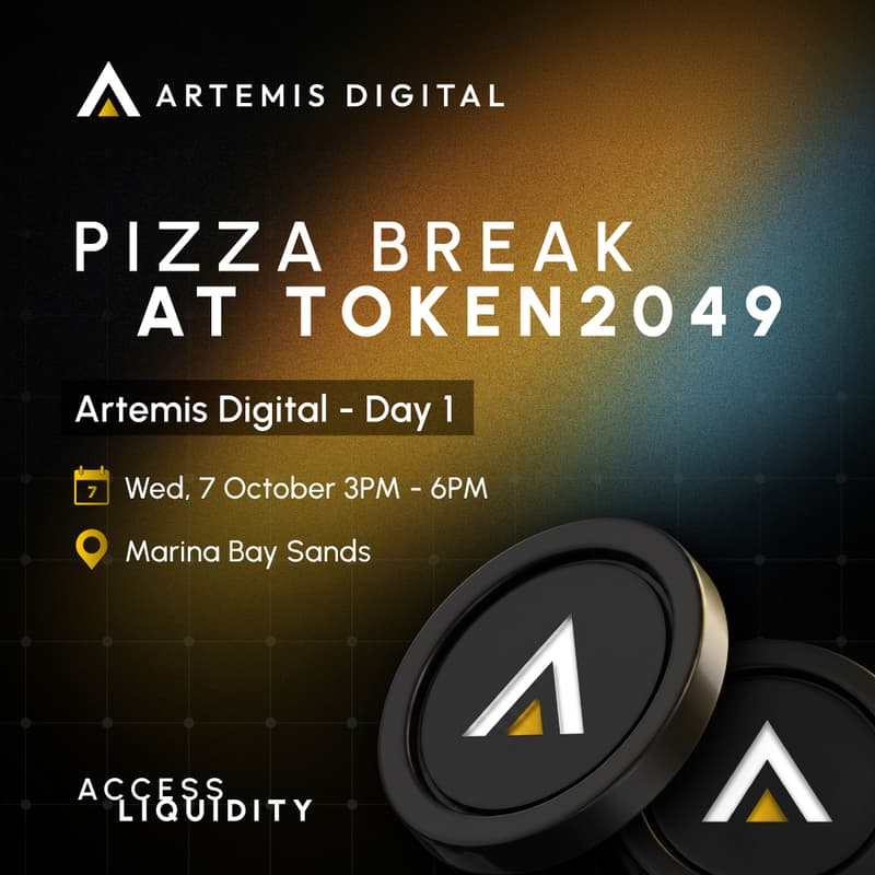 Cover Image for Pizza Break at TOKEN2049 | Artemis Digital by ATFX Connect — Day 1