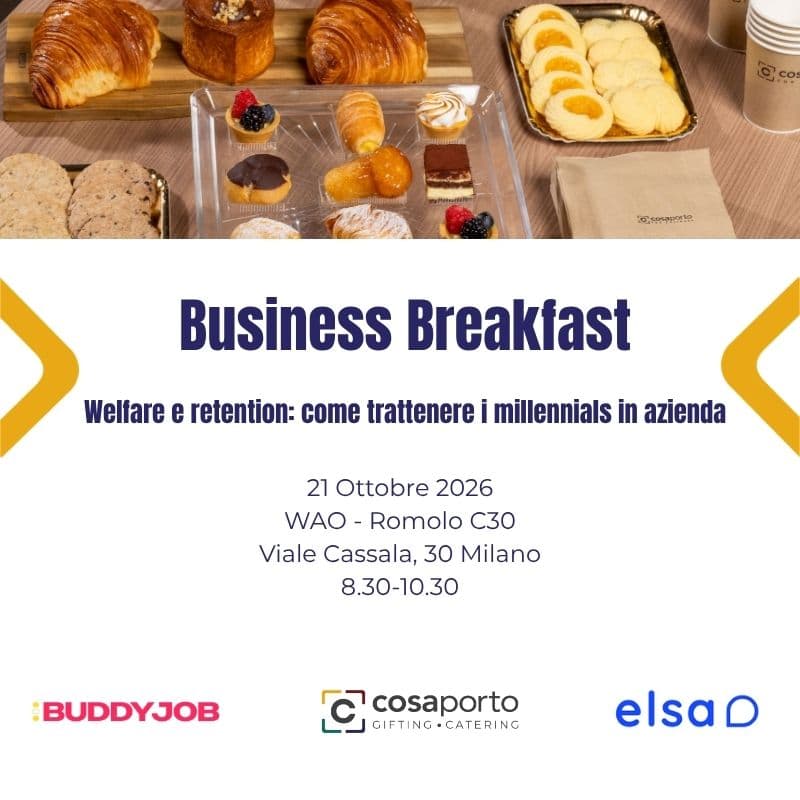 Cover Image for Business Breakfast | Cosaporto-BuddyJob-CiaoElsa