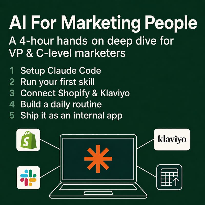 Cover Image for AI for DTC Marketing People