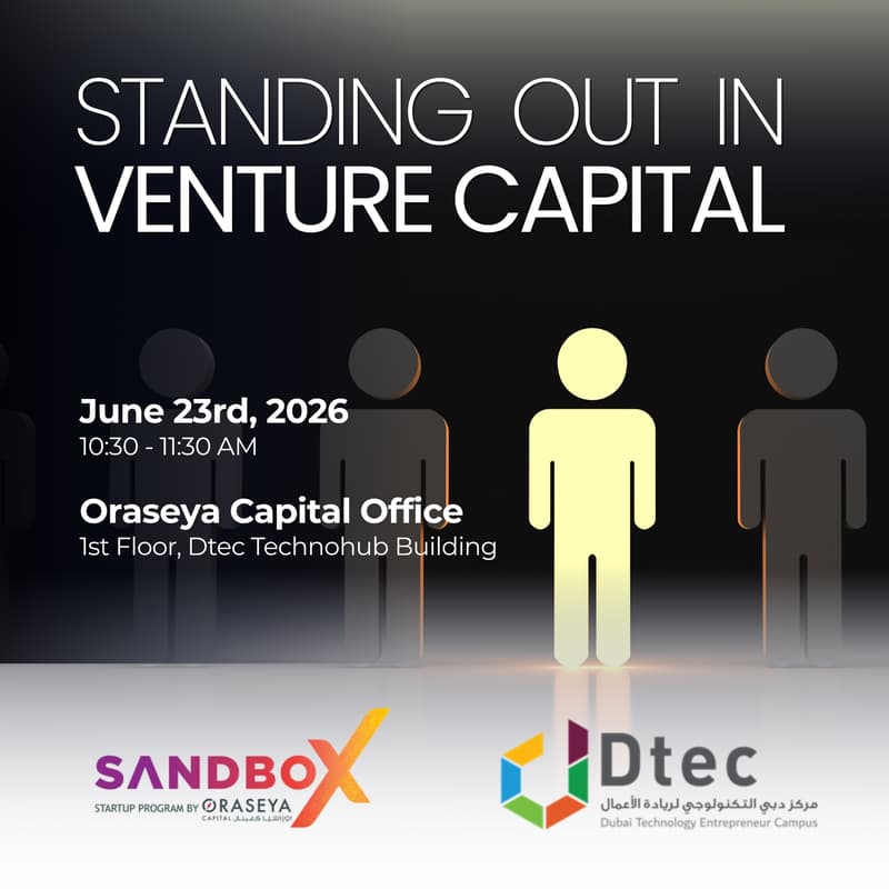 Cover Image for Dtec x Oraseya Capital: Standing Out in Venture Capital (Exclusive for Dtec Startups)