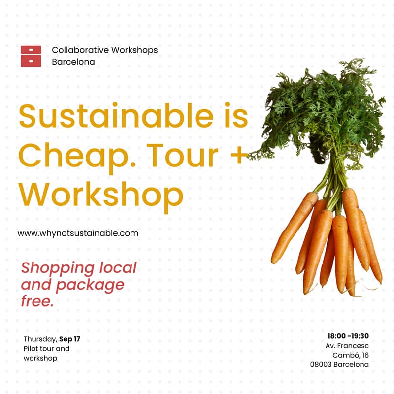 Cover Image for Sustainable is Cheap: tour + workshop