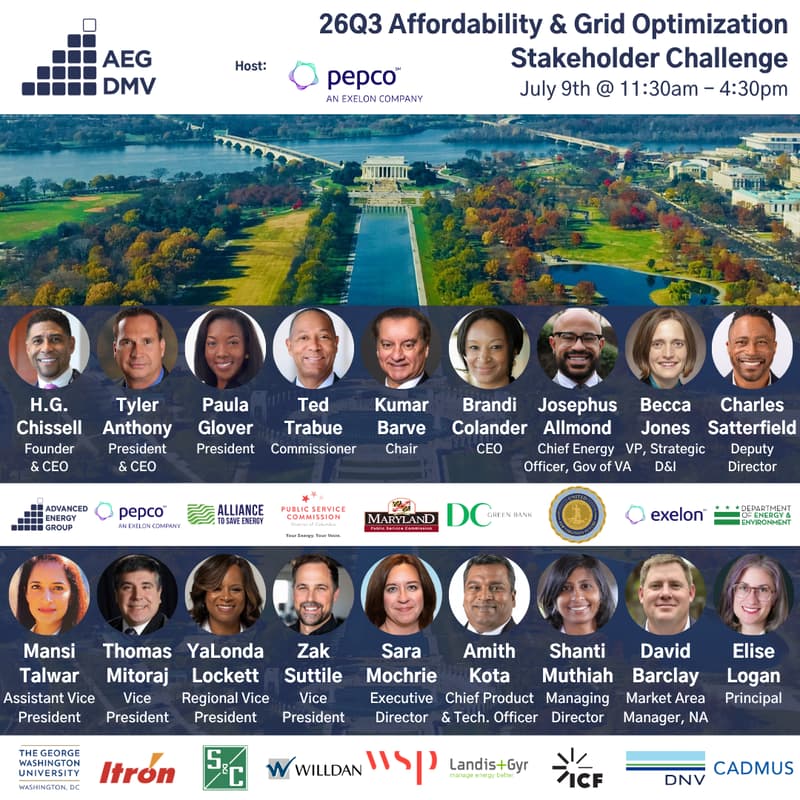 Cover Image for AEG DMV 26Q3 Stakeholder Challenge: Affordability & Grid Optimization