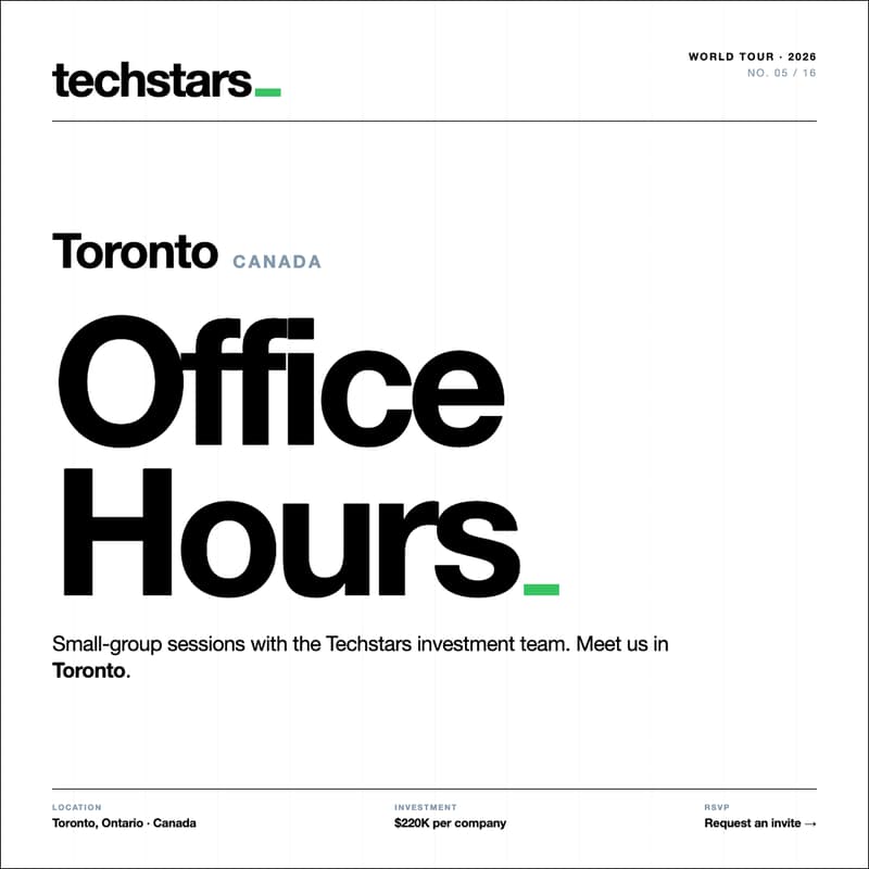 Cover Image for Toronto: Techstars Group Office Hours