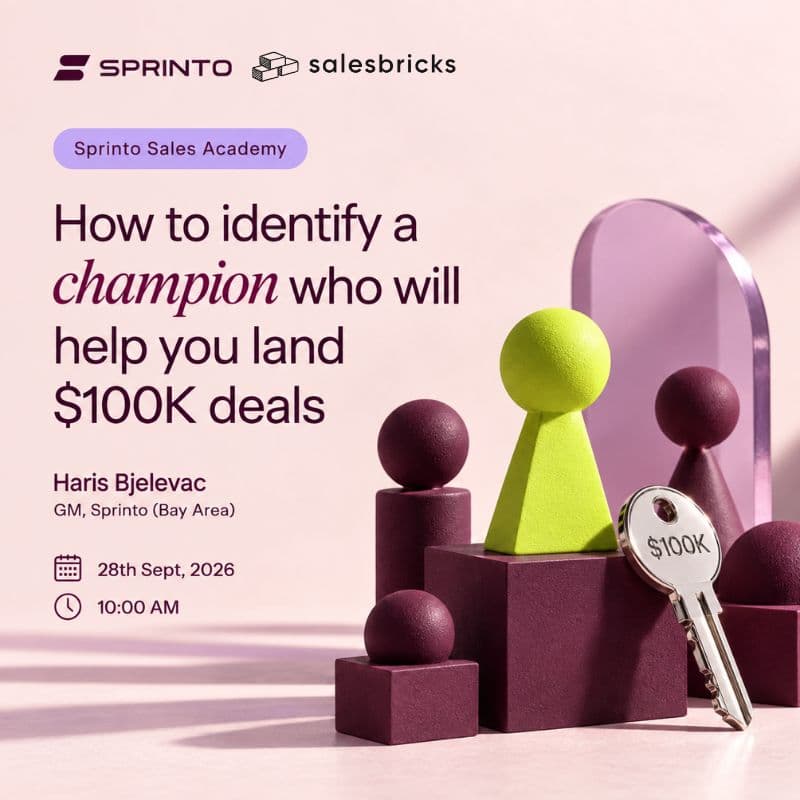 Cover Image for How to Identify a Champion who will help you land $100K deals