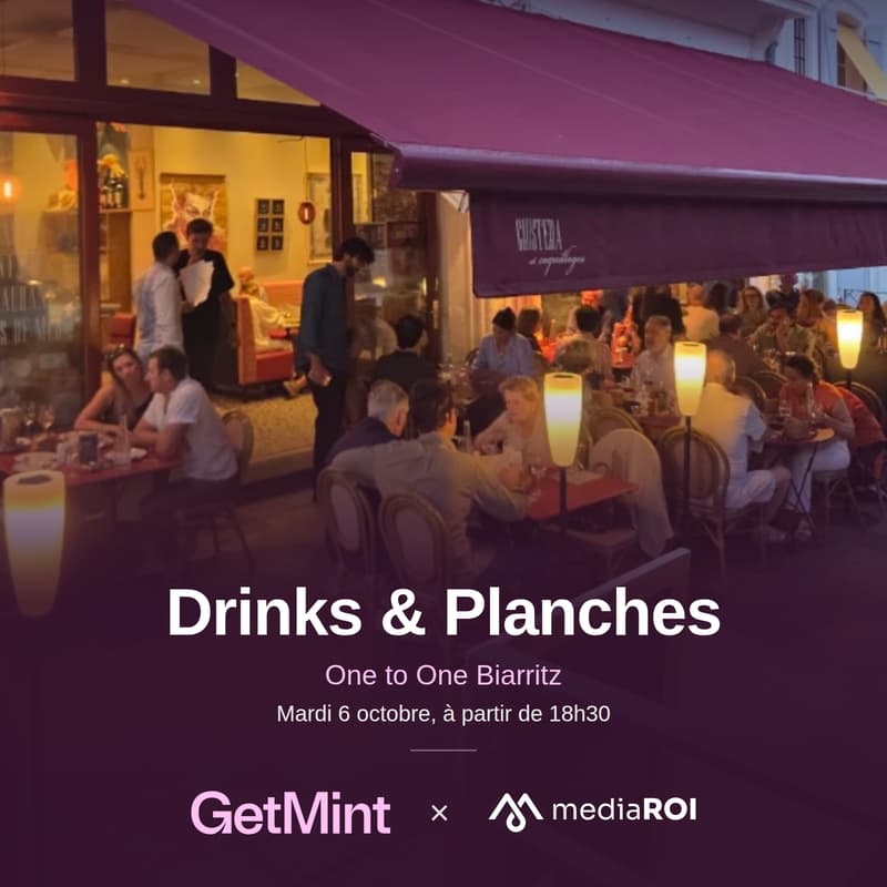 Cover Image for GetMint x MediaRoi - Drinks & Planches @Chistera & Coquillages - Biarritz